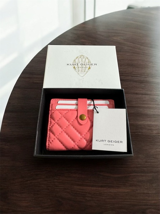 Kurt Geiger Handbags - Kurt Geiger Pink Quilted Wallet